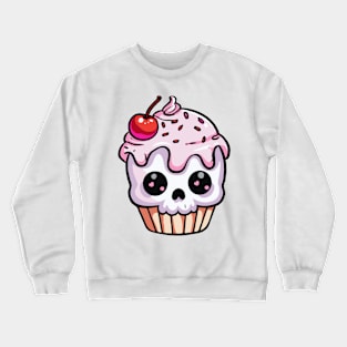 skull cupcake Crewneck Sweatshirt